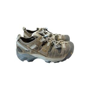 KEEN Women’s Steel Toe Work Shoes Size 6 Leather Slip Resistant Hiking Safety